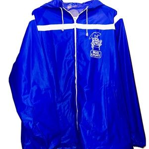 Bay to Breaker Spuds McKenzie Lightweight Hooded Windbreaker Jacket Men's XL